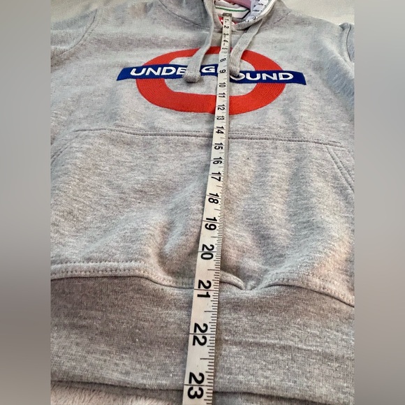 Official London Underground Hoodie with Roundel Logo size S Tube Map in Hood - Picture 14 of 15
